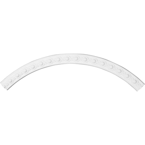 Ekena Millwork 59 1/8"OD x 53 1/8"ID x 3"W x 1"P Hillsborough Ceiling Ring (1/4 of complete circle) CR59HI - main